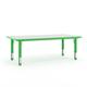 Flash Furniture Goddard 23.625"W x 47.25"L Rectangular Height Adjustable Activity Table for 6 Plastic/Metal | 23.5 H in | Wayfair