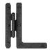 Acorn 7" Rough Door HL Hinge, Pair, Stainless Steel in Black/Gray | 7 H x 6.38 W x 0.5 D in | Wayfair RH8BQ