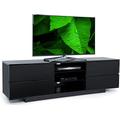 Centurion Supports Avitus Gloss Black with 4-Black Drawers and 3-Shelf 32"-65" LED/LCD/Plasma TV Stand