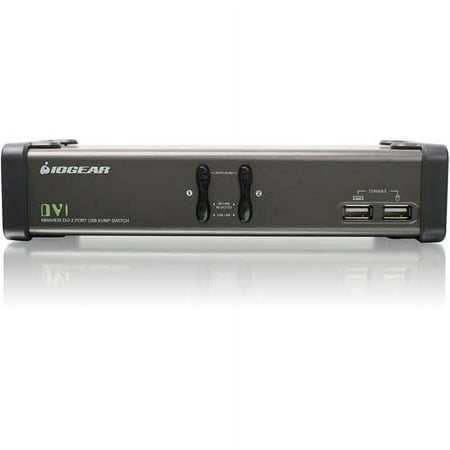 2PORT DVI KVMP SWITCH W/CABL AUDIO MIC USB 2.0 TAA COMPLIANT