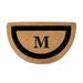 Classic Border Half-Round Monogrammed Coco Door Mat - O - Frontgate