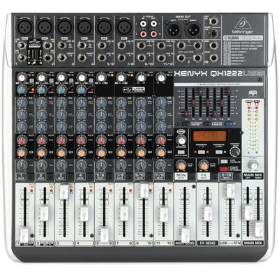 Behringer Xenyx QX1222USB Mixer with USB and Effects