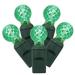 Vickerman 36127 - 100 Light 34' Green Wire Green G12 Berry LED Miniature Christmas Light String Set with 4" Spacing (X4G9104)