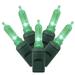 Vickerman 36101 - 100 Light 34' Green Wire Green Italian LED Lights with 4" Spacing (X4G7104)