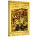 ArtWall 'We need books, donate money 1917' by Max Antlers Vintage Advertisement on Wrapped Canvas in Yellow | 18 H x 14 W x 2 D in | Wayfair