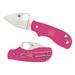 Spyderco Squeak SlipIt FRN Plainedge (C154PPN) - Pink