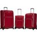 Rockland Luggage Essentials 3-Piece Soft Sided Spinner Luggage Set F218