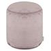 Majestic Home Goods Villa 16" Wide Round Pouf Ottoman Polyester in Gray | 17 H x 16 W x 16 D in | Wayfair 85907260406