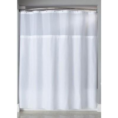 It's A Snap! HBH40SL0557 Beige Polyester Shower Curtain Liner with Magnets - 70" x 57"