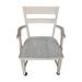 International Concepts Solid Wood Ladder Back Arm Chair in Natural Wood in Brown/Gray/White | 35.04 H x 24.41 W x 22.05 D in | Wayfair C-226