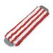 UNGER MD40R Flat Mop Pad, Clamp On Connection, Cut-End, Red, Microfiber