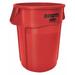 RUBBERMAID COMMERCIAL FG264360RED BRUTE Trash Can, Round, 44 gal Capacity, 24