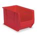 AKRO-MILS 30283RED Storage Bin, 20 in L, 18 3/8 in W, 12 in H, Red, 300 lb Load