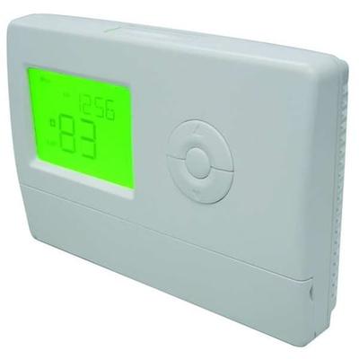 DAYTON 6EEA2 Low Voltage Thermostat, 1 H, 1 C, Hardwired/Battery, 24VAC