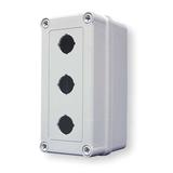 HOFFMAN VM933-PBS3 Pushbutton Enclosure,30mm,3 Hole,Plastic