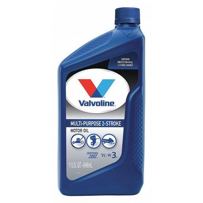 VALVOLINE 822384 2-Cycle Synthetic Blend Marine Motor Oil, 1 Qt., TC-W3