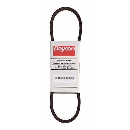 DAYTON BX44 Cogged V-Belt, Power King Cog, BX44, BX, Rubber, 47 in, 21/32 in