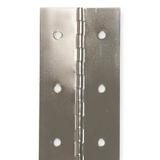 ZORO SELECT 4PB39 1 in W x 72 in H Stainless steel Continuous Hinge