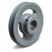 ZORO SELECT AK4634 3/4" Fixed Bore 1 Groove Standard V-Belt Pulley 4.45 in OD