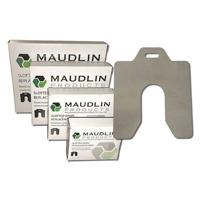 MAUDLIN PRODUCTS MSC010-20 Slotted Shim C-4 x 4" x 0.010", Pk20