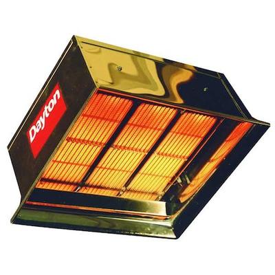 DAYTON 3E134 Suspended Gas Infrared Flat Panel Heater, 90000 BtuH, 576 sq ft