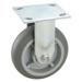 ZORO SELECT 2LY28 Rigid NSF-Listed Plate Caster,TPR,6 in.,600 lb.