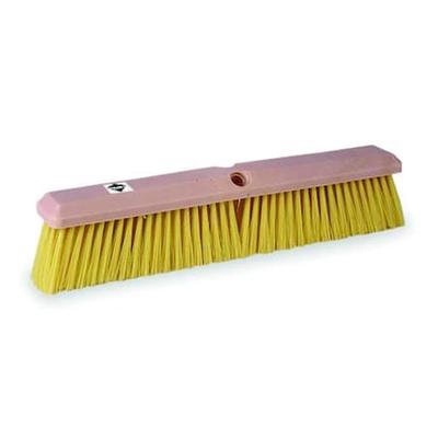 TOUGH GUY 1A841 24 in Sweep Face Push Broom Head, Medium, Yellow