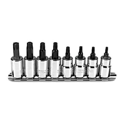 PROTO J5239C 3/8" Drive Bit Socket Set, Torx, 8 pcs