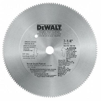 DEWALT DW3326 7 1/4" 140T Steel HG Plywood Blade