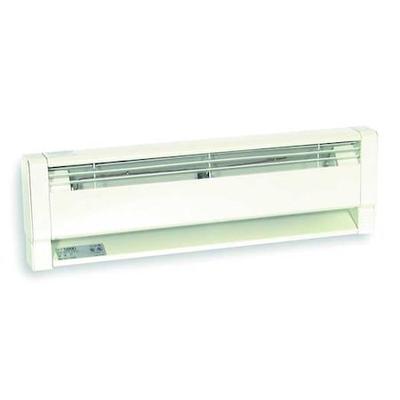 DAYTON 3UG28 70" Hydronic Electric Baseboard Heater, White, 1125/1500W, 208/240V