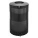 RUBBERMAID COMMERCIAL FGS55ETBKPL 51 gal Round Trash Can, Black, 24 in Dia,