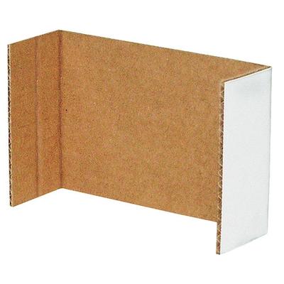 PACKAGING OF AMERICA 1W864 Cardboard Corrugated Shelf Bin Divider, White, 10 in