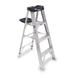 WERNER 374 4 ft Aluminum Stepladder