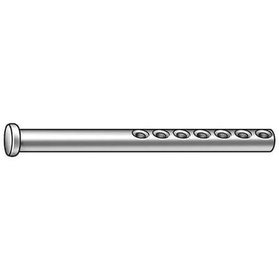 ZORO SELECT WWG-CLPUZ-007 Standard Clevis Pin, 1/4 in Pin Dia, 2-1/2 in Shank