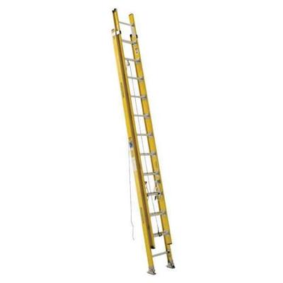 WERNER D7124-2 24 ft Fiberglass Extension Ladder, 375 lb Load Capacity