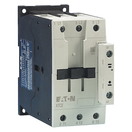 EATON XTCE065D00T IEC Magnetic Contactor, No Auxiliary Contacts, 24V AC, 3 P,