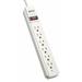 TRIPP LITE TLP606 Surge Protector Strip,6 Outlet,Gray