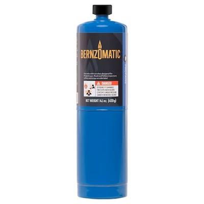 BERNZOMATIC 333670 Propane Hand Torch Cylinder, 14.1 oz, CGA 600 Connection, TX9