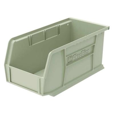 AKRO-MILS 30234STONE Hang & Stack Storage Bin, Plastic, Stone, 5 in H, 5 1/2 in
