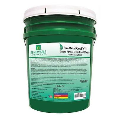 RENEWABLE LUBRICANTS 86804 Cutting Oil,5 gal,Bucket