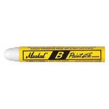 MARKAL 80220 Solid Paint Marker, Large Tip, White Color Family