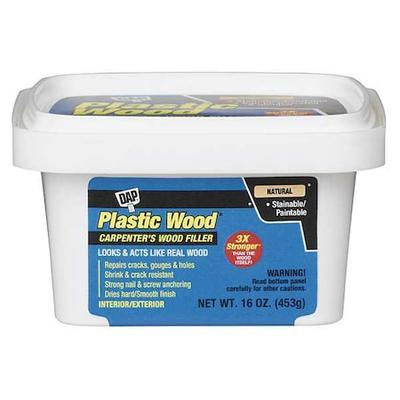 DAP 00529 Wood Filler, Pail, Natural, Plastic Wood