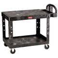 RUBBERMAID COMMERCIAL FG452500BLA Utility Cart with Deep Lipped & Flush Plastic