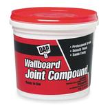 DAP 10100 Wallboard Joint Compound, 3 lb, Tub, White, Wallboard