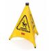 RUBBERMAID COMMERCIAL FG9S0000YEL pop-up safety cone, 20 in H, 21 in W,