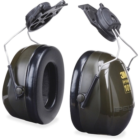 3M PELTOR H7P3E Peltor Optime 101 Hard Hat-Mounted Earmuffs, Passive