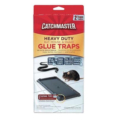 CATCHMASTER 404SD Heavy Duty Rat, Mouse & Snake Glue Trap, 5-1/4 in W x 1/4 in