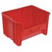 QUANTUM STORAGE SYSTEMS QGH700RD Storage Bin, Red, Polyethylene, 15 1/4 in L x