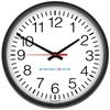 AMERICAN TIME E56BASD314G 13-1/8" Contemporary Wall Clock, Black