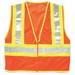 KISHIGO 1055-L Large Class 2 High Visibility Vest, Orange